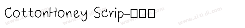 CottonHoney Scrip字体转换